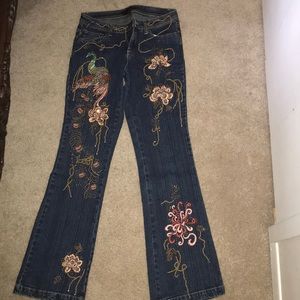 Embroidered with beads  👖